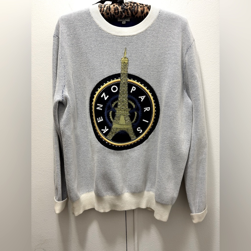 Kenzo Eiffel Tower Embellished Sweatshirt Medium